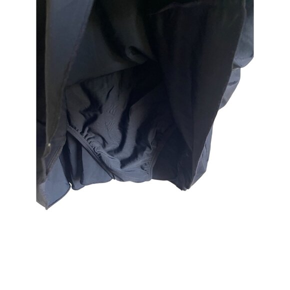 New! Swimsuits for All Black Mesh Round Neck One Piece Swimsuit Size 20 Skirt - Picture 7 of 8